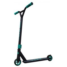 Детский трюковой самокат YEZZ StartUp MS-152, черно-бирюзовый