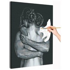 В объятиях 40х50 см Раскраска картина по номерам на холсте