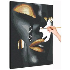 Девушка и слеза Раскраска картина по номерам на холсте с металлической краской