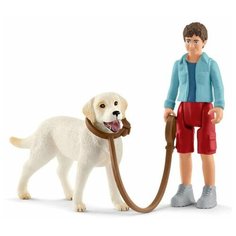 Набор Schleich На прогулке с лабрадором