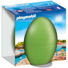 Пасхальное яйцо Playmobil Смотритель зоопарка с детенышами тюленя
