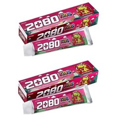 Набор KeraSys Dental Clinic 2080 Зубная паста детская Клубника 80 г, 2 шт