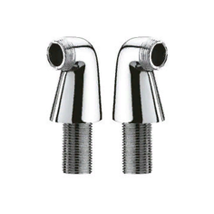 Комплект переходников LM8556CR Lemark 2 шт. для установки смесителя на борт ванны, хром