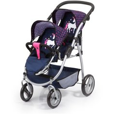 Коляска для двух кукол "Близнец" с единорогом 26554AA Bayer