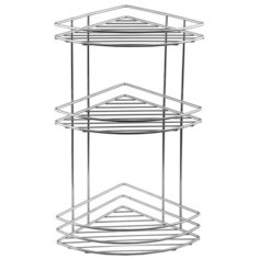 Полка CHROM LINE угловая, тройная, из стальной проволоки с бортиками, 200x485x200 мм, хром, Sapho