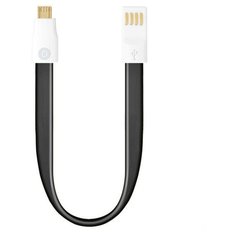 Deppa Кабель Deppa USB-A/micro-USB плоский черный (0,23 м)