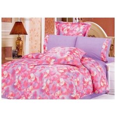 Постельное белье шелк-сатин SANTA лиловый евро, Le vele