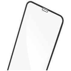 Прозрачное защитное стекло картофан с черной рамкой для Apple iPhone 11, iPhone XR (Эпл Айфон 11, Айфон XR), силиконовая клеевая основа
