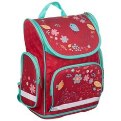 №1 School Ранец Птички, красный