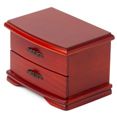 Деревянная шкатулка для украшений S-514 коричневый Ismat Decor