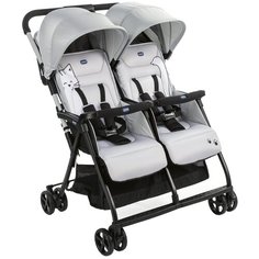 Прогулочная коляска для двойни Chicco Ohlala Twin, silver cat