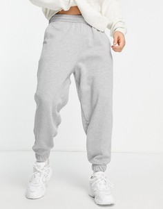 Серые меланжевые oversized-джоггеры ASOS DESIGN-Серый