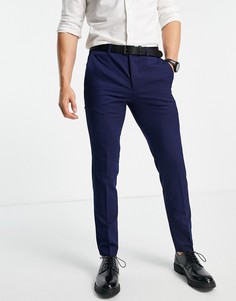Синие костюмные брюки узкого кроя Jack & Jones Premium-Голубой