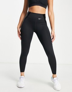 Черные леггинсы длиной 7/8 Nike Training Icon Clash One Luxe-Черный цвет