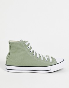 Высокие классические кеды выбеленного цвета хаки Converse Chuck Taylor All Star Hi Classic-Зеленый