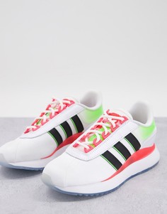 Белые кроссовки с черными вставками adidas SL Andridge-Белый