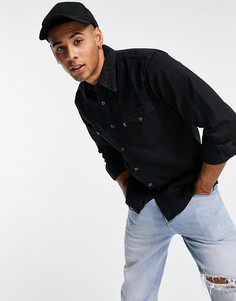 Черная джинсовая рубашка с карманами Levis-Черный цвет Levis®