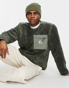 Зеленый свитшот из пушистого флиса Carhartt WIP Jackson-Зеленый цвет