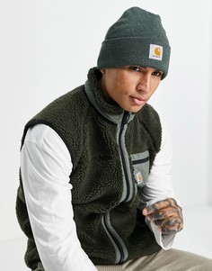Зеленая меланжевая шапка-бини с подкладкой Carhartt WIP Scott-Зеленый цвет