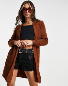 Вязаный кардиган имбирного цвета Only-Оранжевый цвет