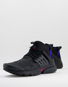 Черные кроссовки средней высоты Nike Air Presto-Черный цвет
