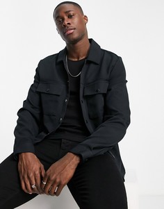 Черная рубашка River Island Commuter-Черный цвет