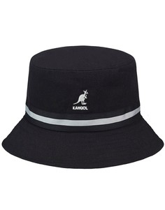 Черная панама с полоской Kangol-Черный цвет