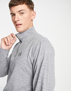 Серый лонгслив на молнии длиной 1/4 Calvin Klein Golf Newport