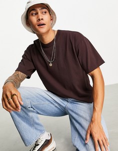 Коричневая oversized-футболка Nike Premium Essential-Коричневый цвет
