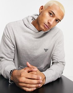 Серый худи с маленьким логотипом Barbour Beacon