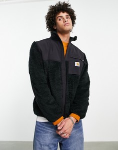 Черная трикотажная куртка с отделкой из флиса Carhartt WIP Jackson-Черный цвет