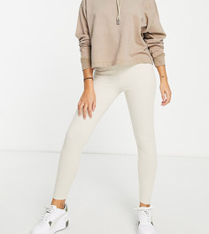 Светло-бежевые леггинсы в рубчик ASOS DESIGN Petite-Светло-бежевый цвет