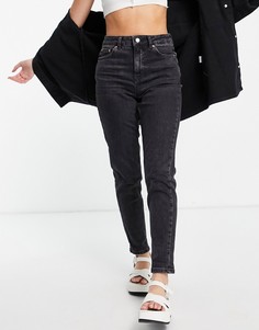 Выбеленные черные премиум-джинсы из смесового органического хлопка в винтажном стиле Topshop-Черный цвет