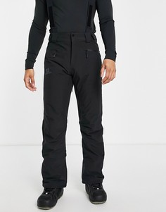 Черный горнолыжные брюки Salomon Edge-Черный цвет