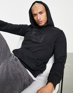 Черный худи с квадратным принтом Helly Hansen-Черный цвет