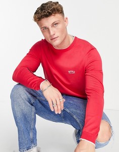 Джемпер с круглым вырезом и логотипом BOSS Athleisure Riston-Розовый цвет