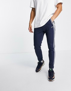 Темно-синие джоггеры в стиле колор-блок BOSS Athleisure Hadiko 1-Темно-синий