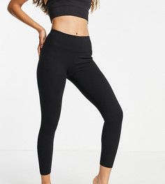 Леггинсы для йоги с логотипом ASOS 4505 Petite-Черный цвет
