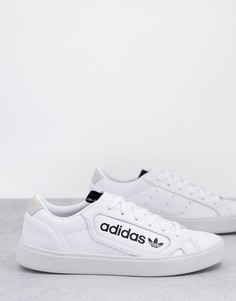 Белые кроссовки adidas Sleek-Белый