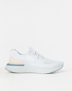Серо-розовые кроссовки Nike Running Epic React-Серый