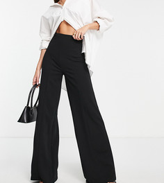 Черные брюки мужского силуэта с завышенной талией в стиле casual ASOS DESIGN Tall-Черный цвет