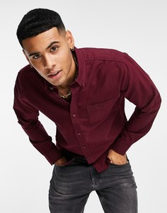 Оксфордская рубашка с длинными рукавами Ben Sherman-Красный