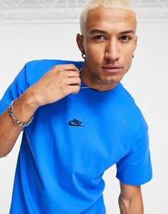 Синяя oversized-футболка Nike Premium Essential-Голубой