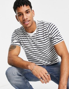 Полосатая футболка Lee-Белый