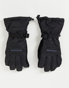Черные водонепроницаемые утепленные горнолыжные перчатки Surfanic Force-Черный цвет