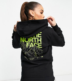Худи черного цвета The North Face Mountain Outline – эксклюзивно на ASOS-Черный