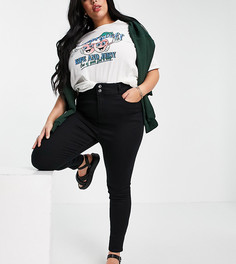 Черные моделирующие джинсы скинни New Look Curve-Черный цвет