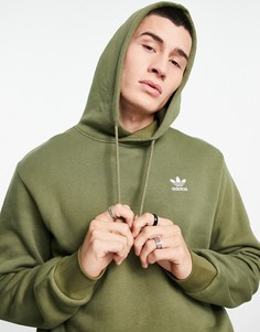 Худи оливкового цвета adidas Originals Essentias-Зеленый цвет