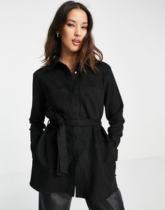 Черная куртка из искусственной замши Vero Moda-Черный цвет