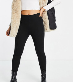 Черные леггинсы с завышенной талией River Island Petite-Черный цвет